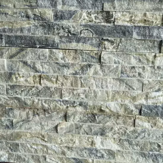 Fornitore cinese Pietra impilata/Ledgestone Slate Green Culture Stone per lo sfondo della parete