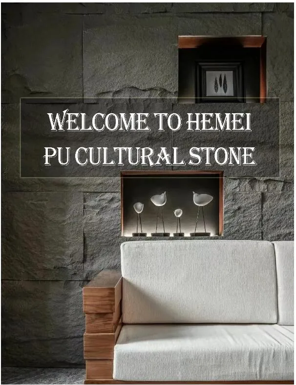 1200X600mm 3cm/5cm PU Artificial Culture Foam Stone Panels